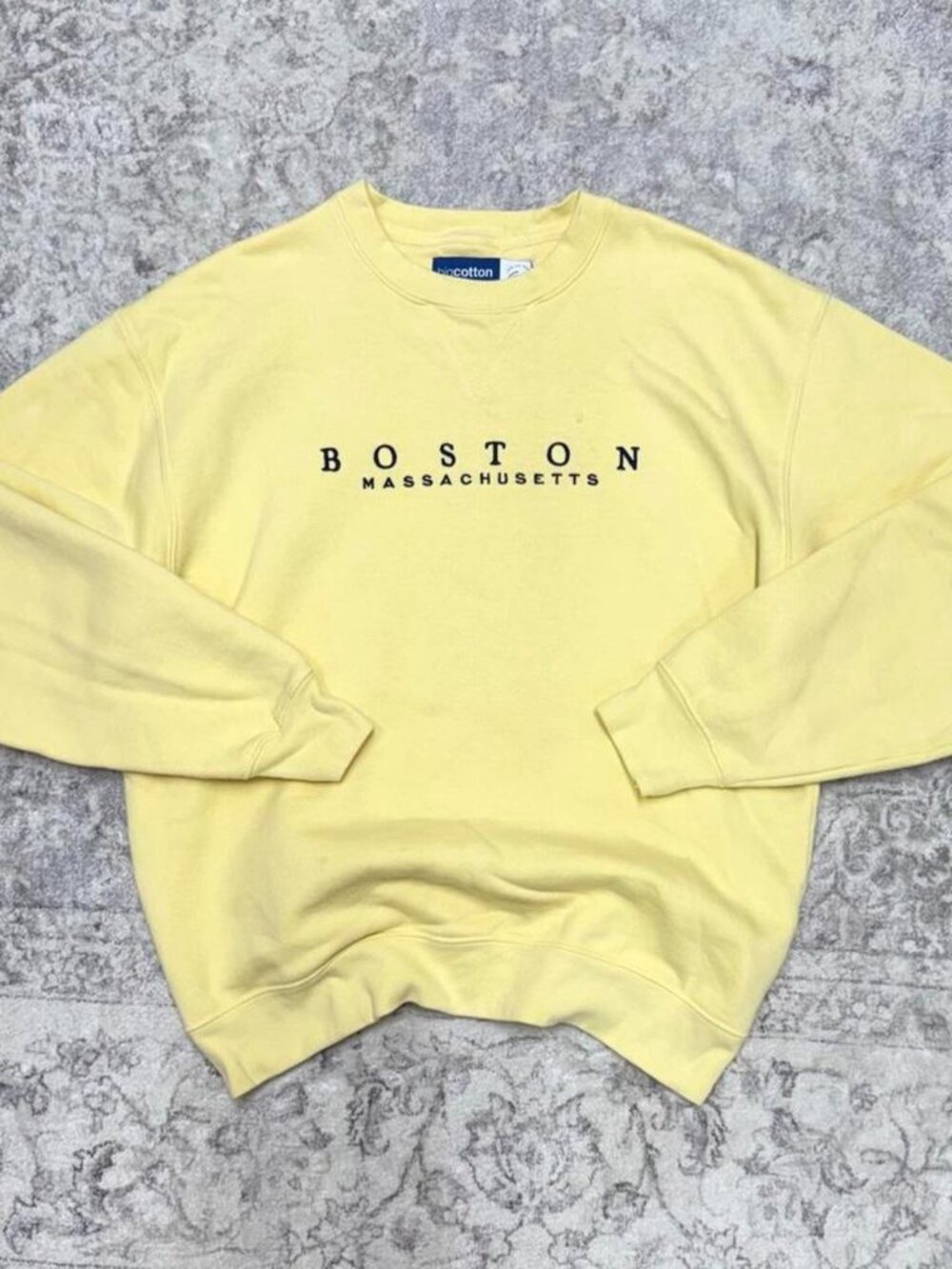 vintage Gear yellow Massachusetts crewneck